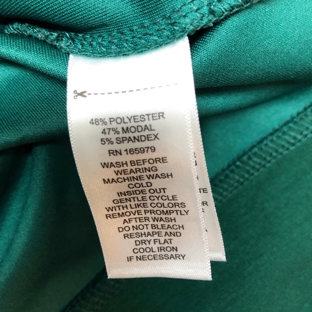 Cable & Gauge Studio V‑Neck Hooded Sweater - Green 1X - Picture 6 of 6